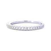 BEVERLY K 18K White Gold Diamond Eternity Wedding or Anniversary Band